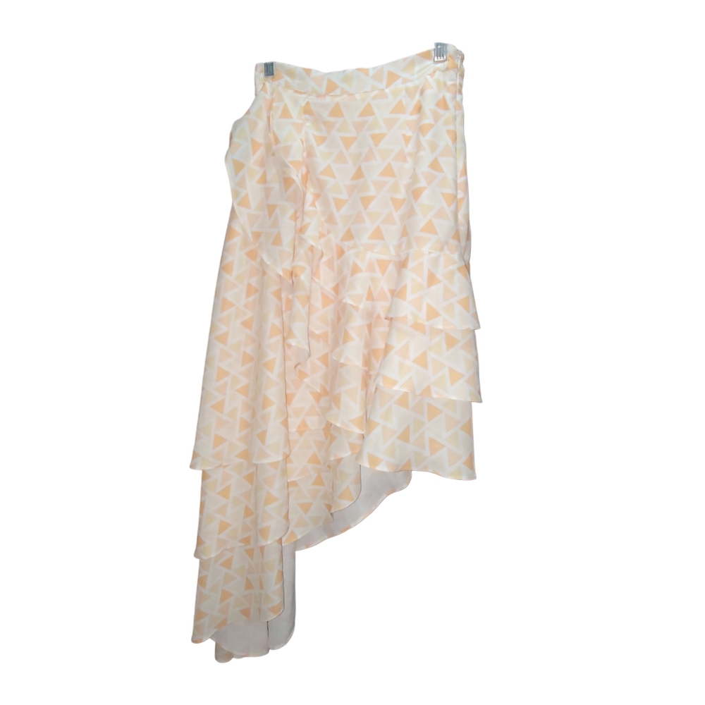 AMYLYNN London Asymmetrical Geometric Ruffle Top & Maxi Skirt Set S - Picture 15 of 15